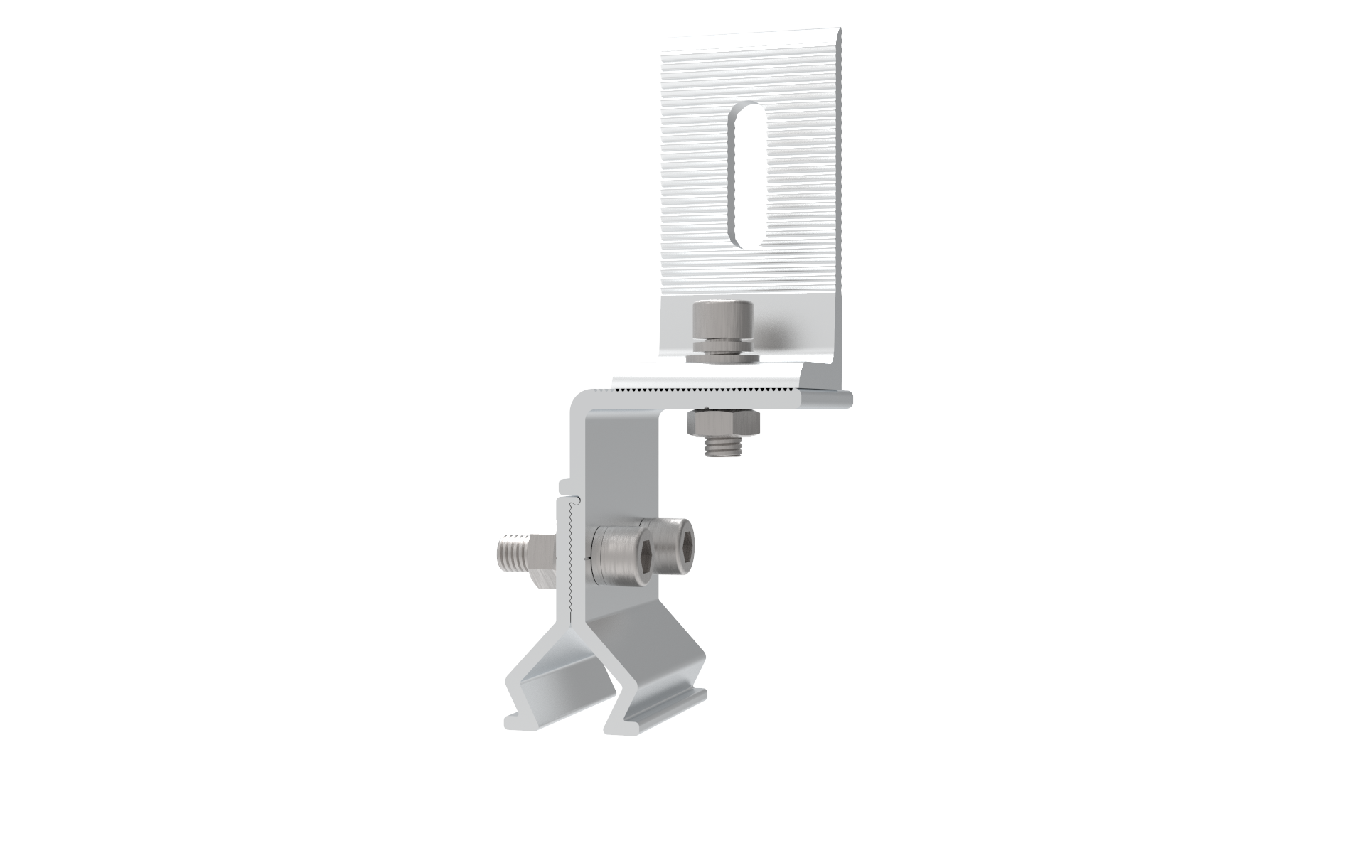 Angle Flyback Roof Aluminum Clamp