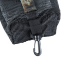 Black Camouflage Durable Mesh Nets Scuba Diving Gear Carrying Bag Golf Tennis Balls Storage Holder Clip On Caddy Pouch 15*21cm