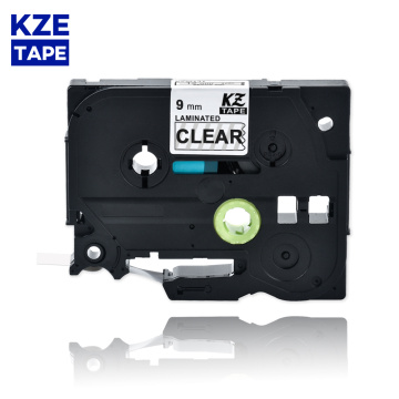 9mm Tze121 Black on Clear Laminated Label Tape Cassette Cartridge ribbon for p-touch label printers tze tape Tze-121 tze 121