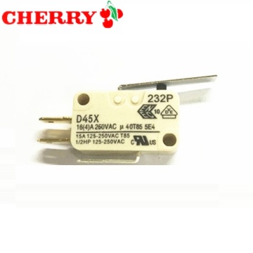 original CHERRY micro switch D45X 16A short/long/pulley/bent handle 10A 250V