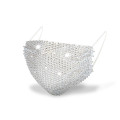 Luxurious and fashionable female masks crystal rhinestone jewelry mask mesh elegant and noble party ball mask