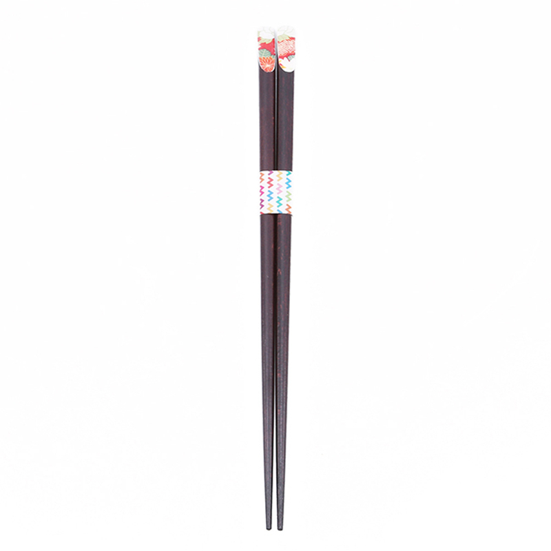 Wood Japanese Chopsticks Non-Slip Sushi Food Chop Sticks anti-hot Pattern Chopsticks Reusable Chopsticks Tableware