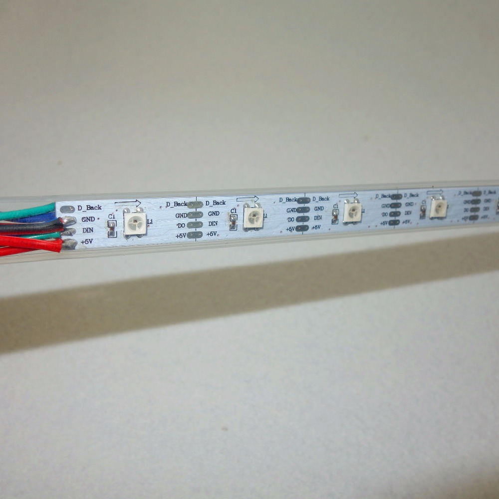 Plasma Icicles 2.0; 0.5m long addressable rgb full color led icicle pixel light;DC5V input;waterproof in silicon tube;rigid pcb