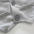 Top and top baby boy clothing sets cotton long sleeve baby rompers+vest 2pcs/suit stripe baby clothes toddler boy clothes