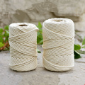 1-10mm Beige Cotton Twisted Braided Cord Rope Diy Handmade Home Textile Accessories Craft Macrame String Wedding Decoration