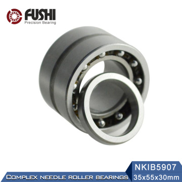 NKIB5907 Complex Bearings 35*55*30mm ( 1 PC) Needle Roller Angular Contact Ball Bearing NATB5907 NATB 5974907