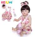 KEIUMI Hot Sale Reborn Baby Dolls Realistic Girl Princess 23 Inch Baby Dolls Reborns Toddler bebe Washable Toy For kids Gifts