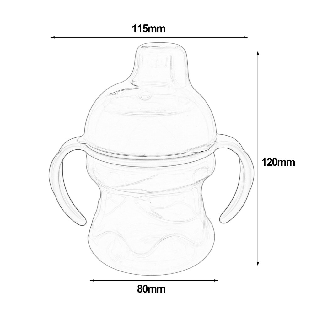 200ml Sippy Cup Leak-Proof Safety Duckbill Bottle Kids Baby Infant Training Drinking Bottles Cups Water Milk Bottle Soft Mouth