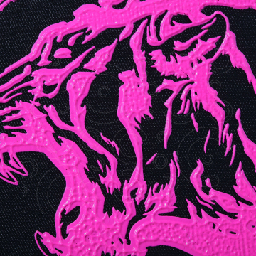 3D textured silicone printing label