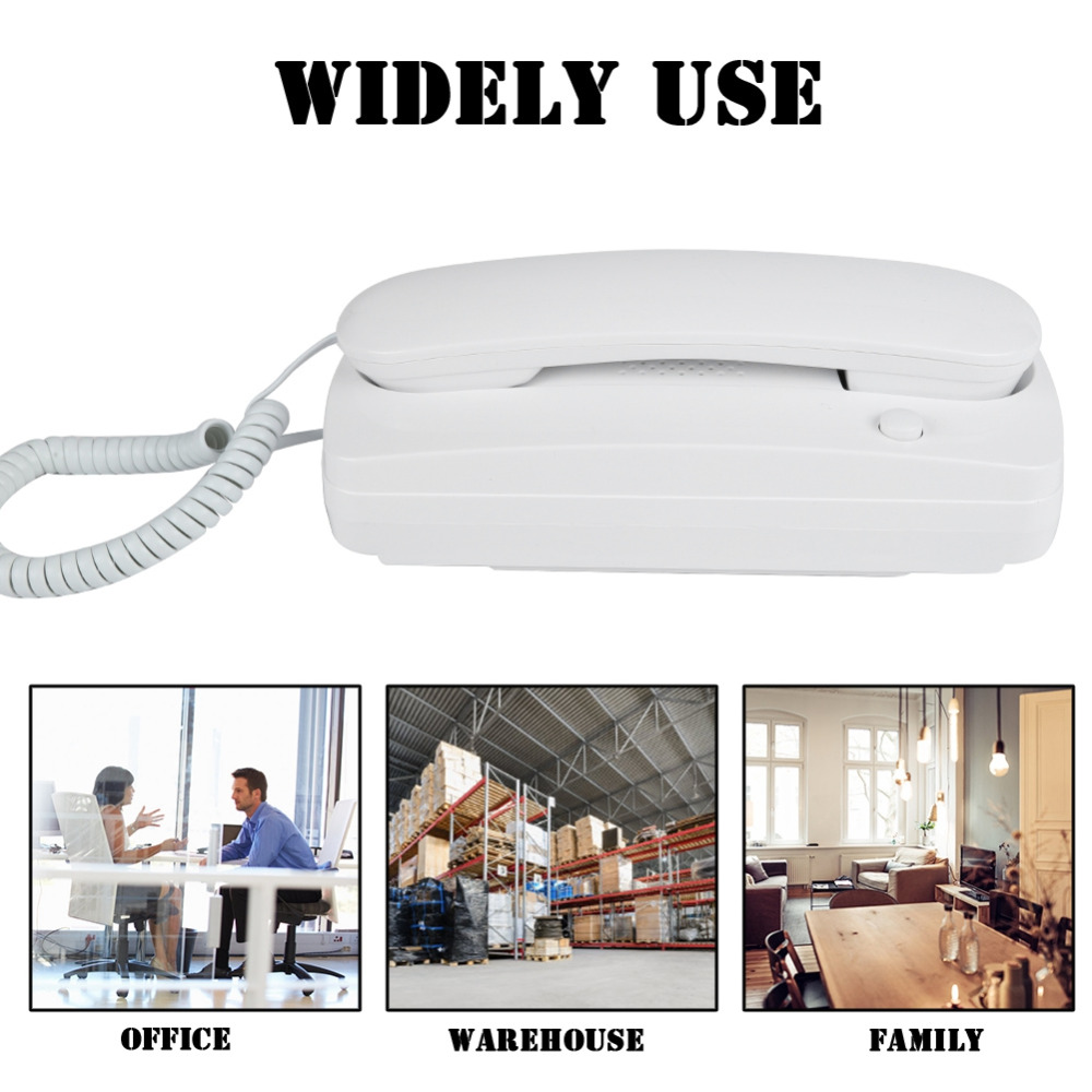 Wired AC DC Two Way Intercom Doorphone Audio Villa Home Office Non-visual Interphone Hot Sale