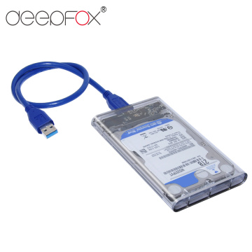 DeepFox HDD Enclosure 2.5 inch SATA to USB 3.0 Hard Disk Drive Box SSD Adapter for Macbook Laptop Support 2TB SSD