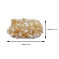 1pcs Citrines Crystals Candlestick Candle Holders Natural Stones Party Dinner Quartz Home Decoration Light Holder