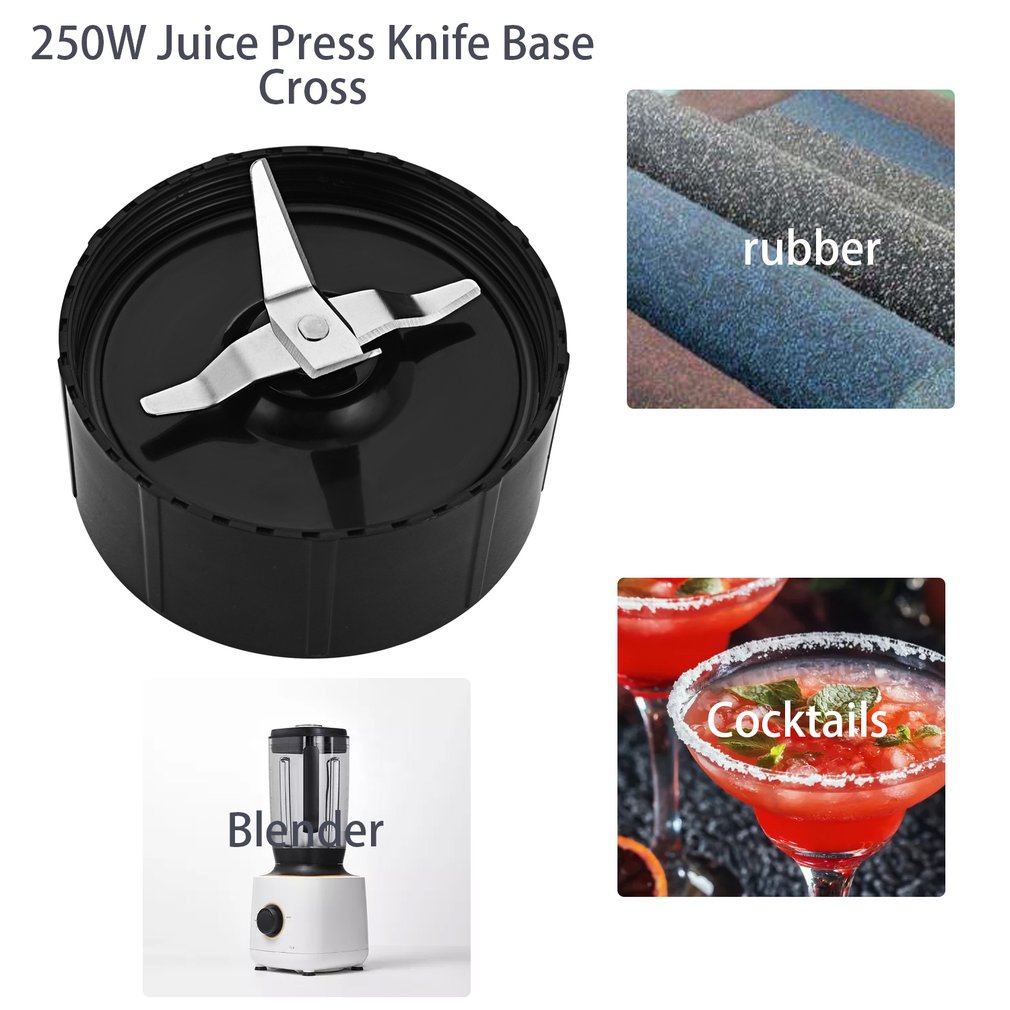 Two Patterns 250W Durable Stainless Steel Superior Performance Blender Juicer Mixer Blade Base Seat Replacement Parts Household