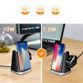 3 in 1 fast Q1 charger wireless charging stand dock pad for iPhone and Apple Watch AirPods / Samsung Universal Wireless Charger