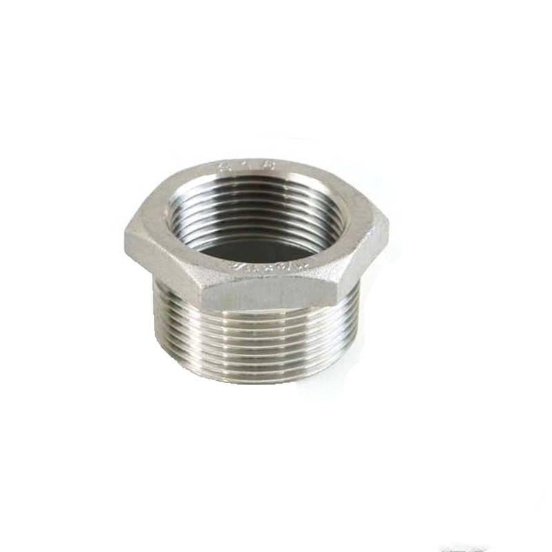3/4" Male x 1/2" Female DN20-DN15 Reducer Bushing BSPT Thread Stainless Steel SS304 Pipe Fittings For Water Gas Oil