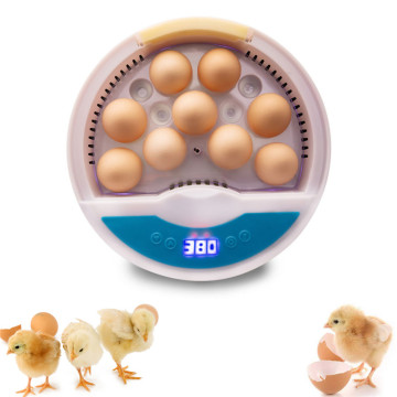 9 Egg Incubator Poultry Hatcher Machine with 9 LED Light Egg Candler Tester and Temperaure Control for Chicken Duck Bird Quail