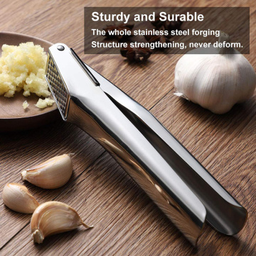 Garlic Press 304 Stainless Steel Garlic Crusher Rust Proof  Heavy Duty Garlic Mincer With Square Hole  Kitchen Tools