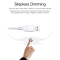 USB Touch Switch Stepless Dimming Cabinet LED Light Strip Fashion Warm White Closet LED Strip Adjustable 0.5m/1m/2m/3m/4m/5m