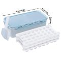 96 Soft Bottom Silicone Ice Tray Frozen Ice Cube Cold Drink Mold With Lid Home Refrigerator Freezer 2.8L Ice Box With 3 Layers