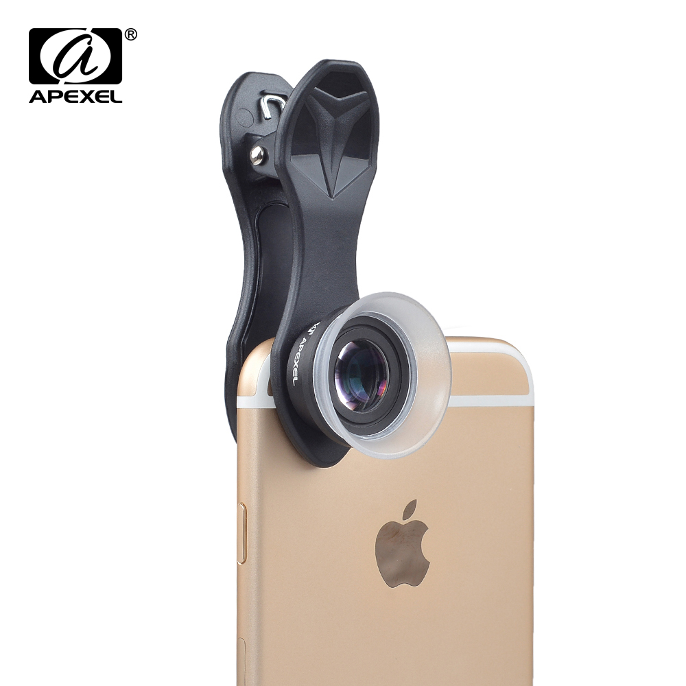 Universal 2 in 1 camera Lenses 12X Macro lens+24X Macro HD Clip Mobile Phone Lens For iPhone Samsung Xiaomi Phones Lens APL-24XM