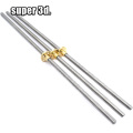 T8 Lead Screw Rod OD 8mm Pitch 2mm Lead 2mm Length 150mm-750mm Threaded Rods with Brass Nut for Reprap 3D Printer