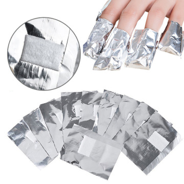 1Pack 50 Sheets Nail Polish Remover Aluminium Foil Soak Off Wraps Manicure Tools Nail Art UV Gel Removal Wrap Kit Paper Tinfoil