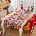 Christmas Table Runner Festival Table Cloth Desktop Decorative Tablecloth Christmas Ornament 34x180cm