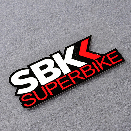 Car Exterior Accessories Scratches Cover Sticker for SBK SUPERBIKE Decals 12x5cm