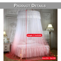 Ceiling-Mounted Mosquito Net Free Installation Home Dome Foldable Bed Canopy with Hook gradient Princess Ceiling Bed Curtain D30