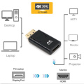 Kebidu Display Port DP to HDMI Male Female Adapter Converter 4K Ultra HD Video Audio Connector for HDTV PC
