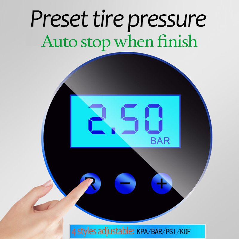 Car Tire Inflatable Pump 12V Electric Air Compressor Portable Auto Tyre Inflator Repair Tool Box for Car Tire Tyre Inflator
