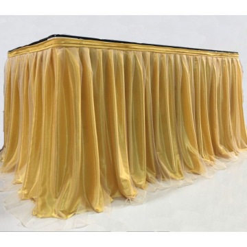 Tulle Table Skirt for Party Wedding Home Decoration Birthday Party / Baby Shower Chiffon Gauze Bridal Veil Table Skirting