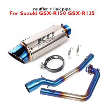 Motorcycle Exhaust Tip Muffler System Escape Pipe Modified Link Tube Connector Section for Suzuki GSX-R150 GSX-R125 GSX150R 125R