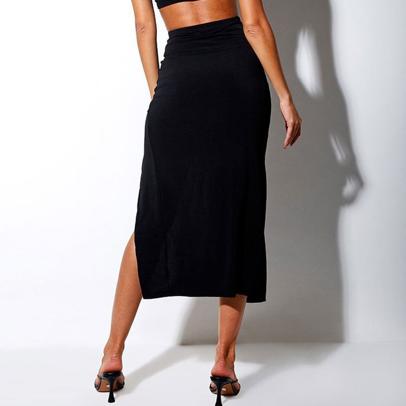 2021 Sexy Women Wrap Hip Bodycon Skirt Lady Design High Waist Irregular Cut Short Skirt Female Slim Stripper Nightclub Skirt