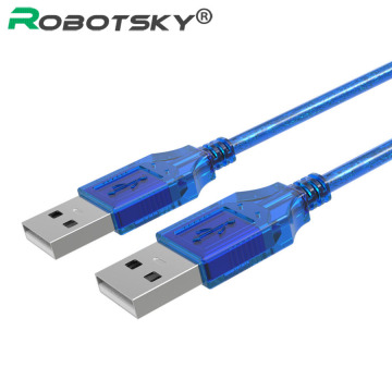 High Speed USB 2.0 Data Cable 0.3m 0.5m 1.5m Male To Male USB2.0 Type A Extension Cord For Car MP3 Cameras Hard Disk Cabo