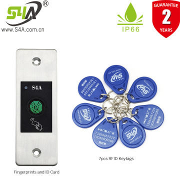 S4A High Quality Access system fingerprint reader Fingerprint Access Control Card System IP66 Weatherproof Embedded installation