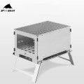 3F UL GEAR 2020 New Camping Stove Barbecue Grill Titanium Wood Stove Stainless Steel BBQ Grill Outdoor Hiking Picnic Tableware