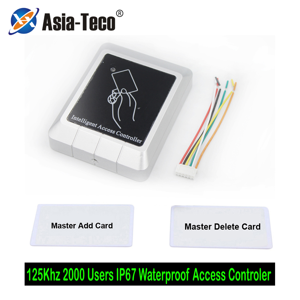 Waterproof No Keypad 125khz RFID Standalone access controller 125khz EM/ID key-chain card Door Access Control System 2000 users