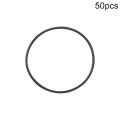 50pcs 1mm Thickness Black Nitrile Rubber Oil Seal O Rings Gaskets Washers OD 4/5/6/7/9/11/12/13/14/15/16/17/18/20/24/27/28mm