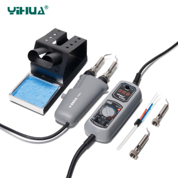 YIHUA938D Tweezers Mini Soldering Iron Station 110 220V EU US Plug Irons Portable Hot Tweezer For BGA SMD Repairing Tweezer Iron