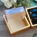 15*15*6.5cm 3set Gold night blue star Design Paper Box + Bag As birthday Wedding Anniversary DIY Gift Packaging Use