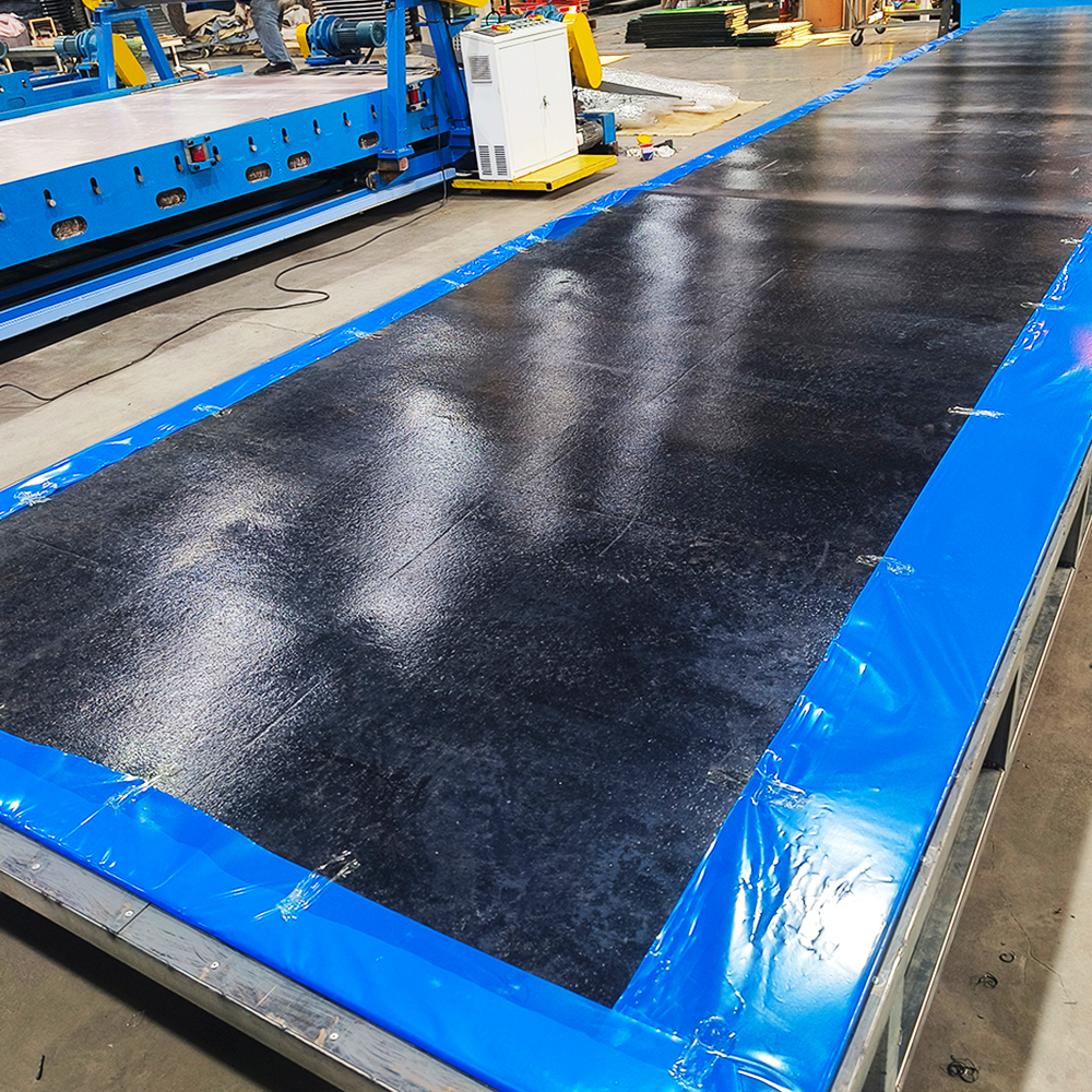 Belt machine drive pulley rubber sheet