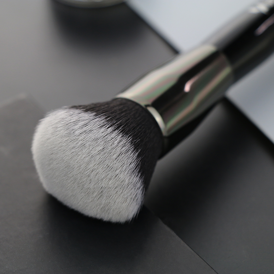 BEILI 1pc Black Makeup brush Synthetic hair Cream Powder Foundation Liquid Concealer brush Single Makeup Brushes for makeup