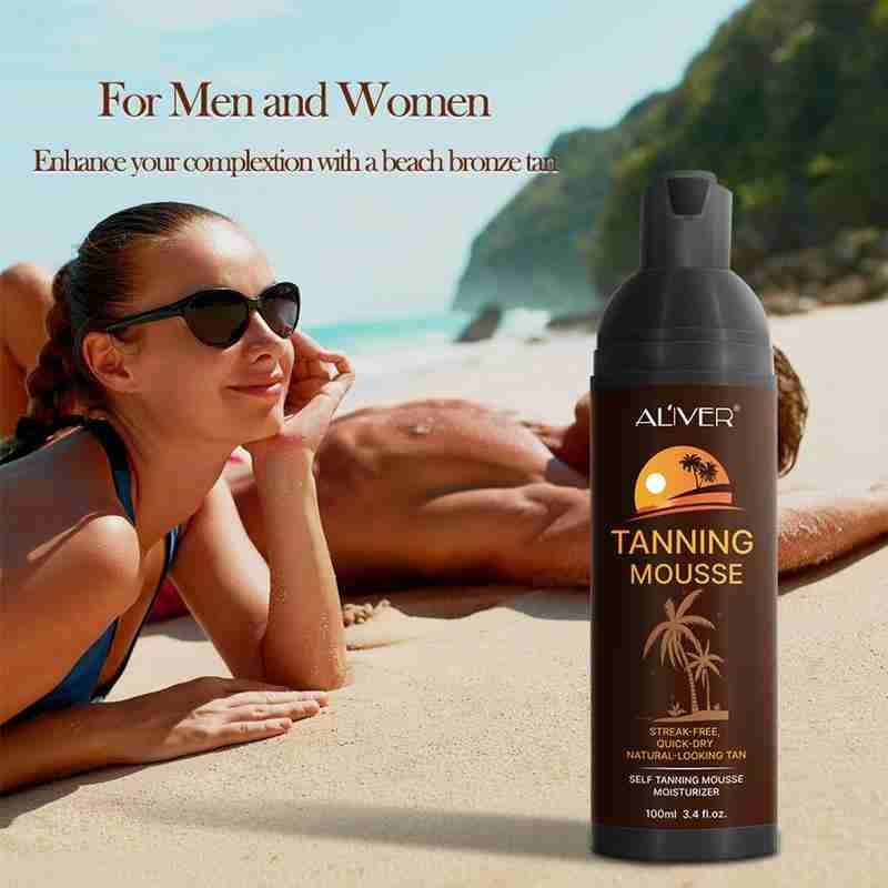 100ml Body Self Tanners Cream Tanning Mousse Medium Makeup Bronzer Face Body Care Solarium Skin Block Sun Skin Cream Nouris P2G6