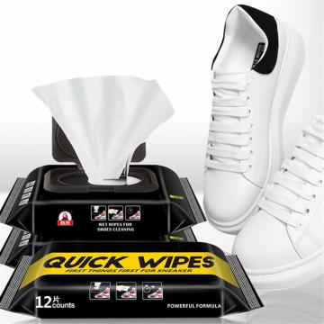 3Pack(36 Piece) White Shoe Cleaner Portable Disposable Wet Wipes Leather Shoes Cleaning Tissue Sneakers Cleaning Agent Wipes