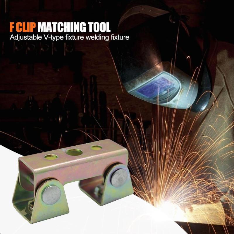 Fixture Adjustable V-shaped Magnetic Welding Holder Welding Magnetic V-pads Welding Fixture Adjustable Magnetic V-Pads Strong Ha