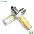 2pcs/lot E14 LED Lamp 3W 5W 7W 220V 240V LED Corn Bulb 33 51 75 SMD2835 360 Beam High Quality Ceramic Mini Chandelier Lights