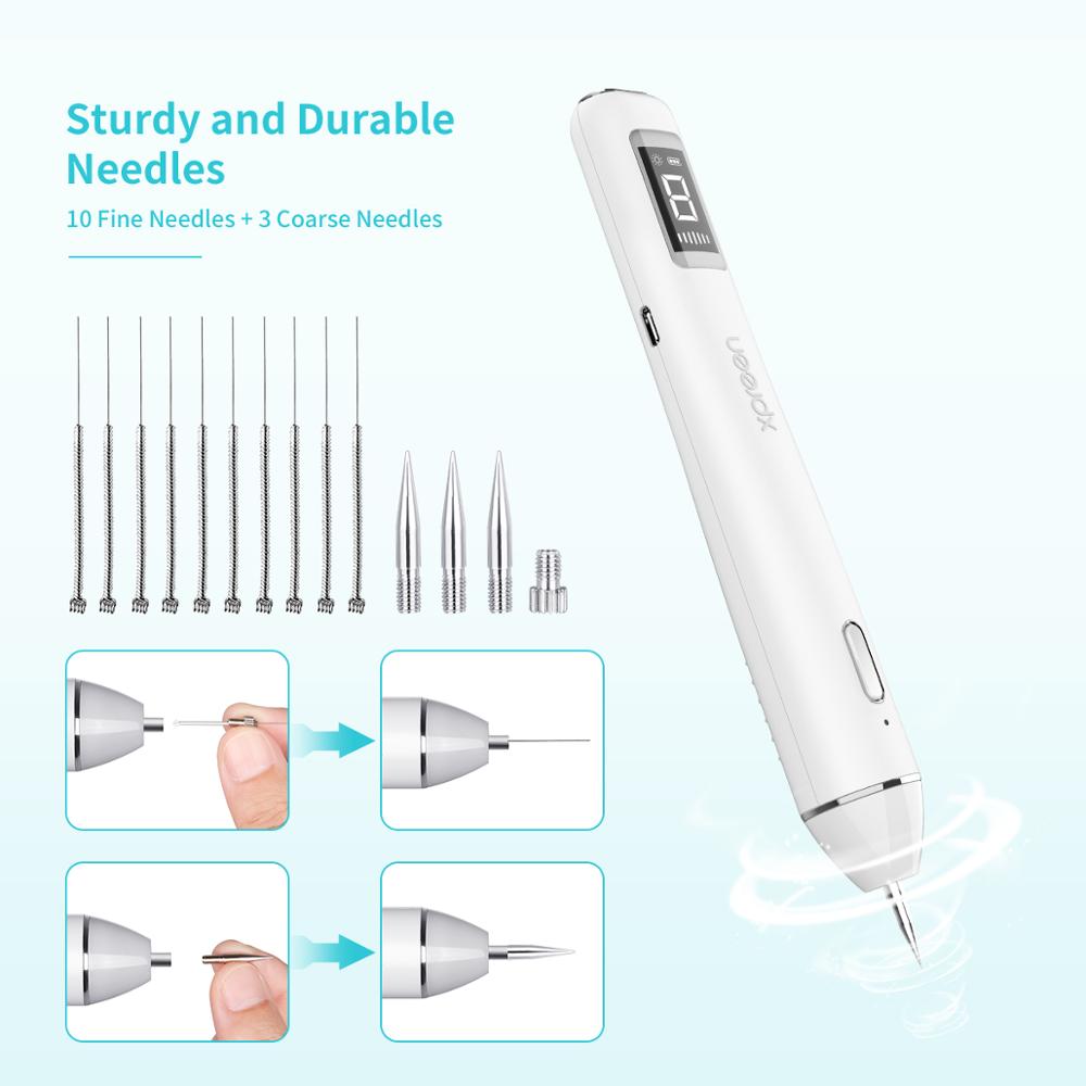 Plasma Pen, Xpreen LCD Laser Plasma Pen machine Wart Remover Mole Tattoo Remover Machine Skin Tag Removal Spot Cleaner