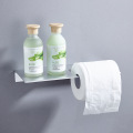 Space aluminum bathroom shelf,Creative and convenient bathroom/kitchen paper rack,Multi-function black/white paper towel holder