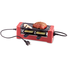 Mini table top raclette grill for 2 persons